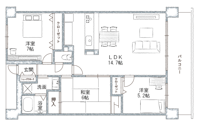 F-14家具あり