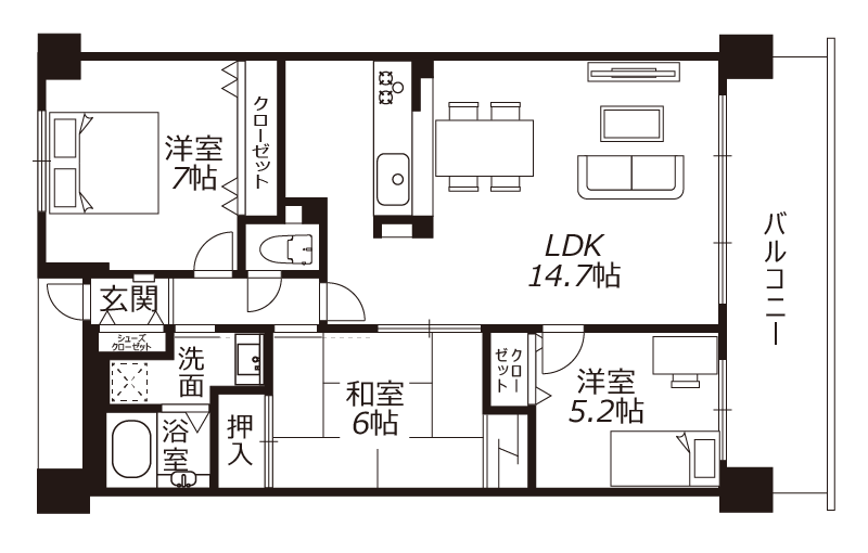 F-01家具あり