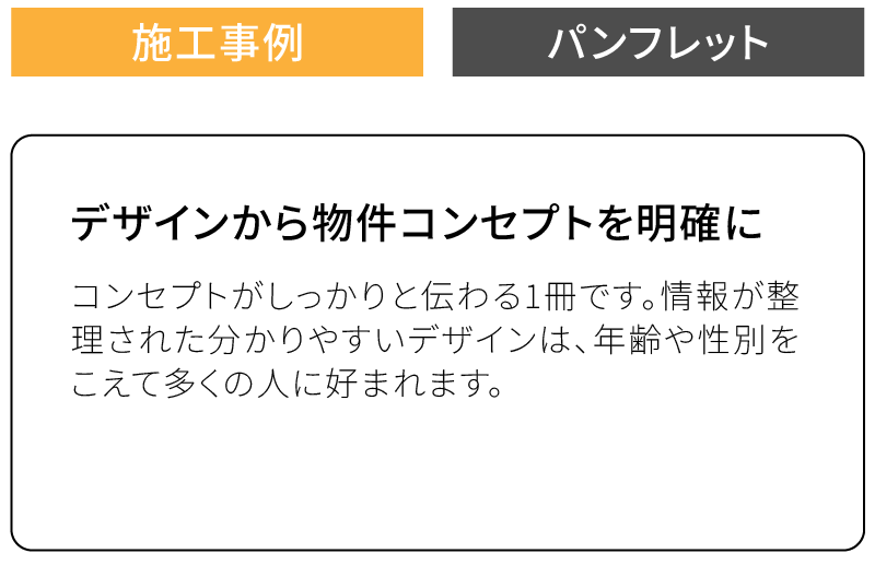 デザインから物件コンセプトを明確に